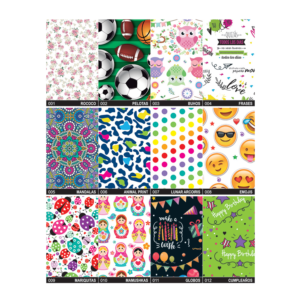 PEQUEPAPELREGALO-01 Papel de Regalo 70x100 cm. 70 grs. - Pack x25 un. - Imagen 1