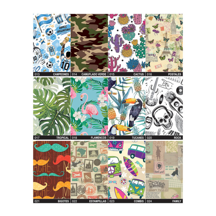 Papel de Regalo 70x100 cm. 70 grs. - Pack x25 un. - Imagen 2